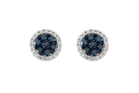 C187-59112: EARR .45 BLUE DIA .70 TW