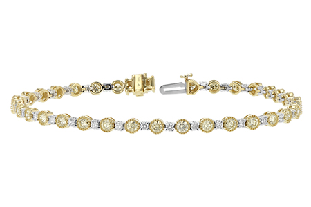 C188-53648: BRACELET 2.22 YELLOW DIA 3.04 TW