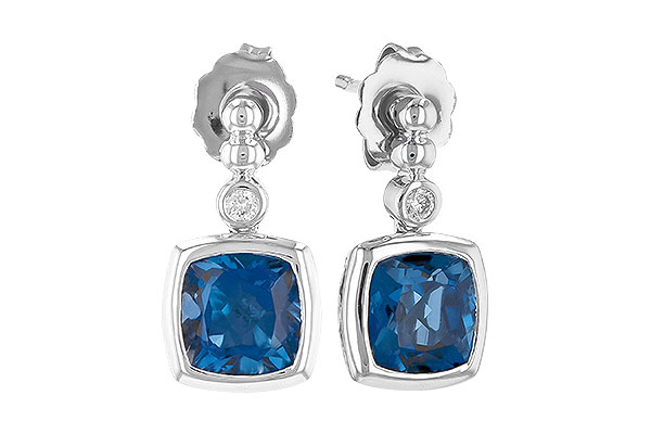 C273-00012: EARR 1.78 LONDON BLUE TOPAZ 1.82 TGW