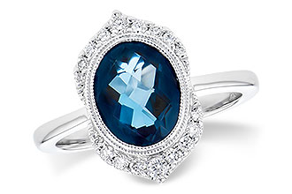 C273-07330: LDS RG 1.86 LONDON BLUE TOPAZ 2.00 TGW