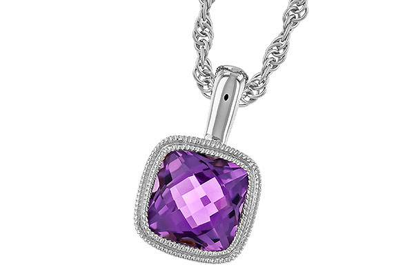 C273-97276: NECKLACE .82 AMETHYST