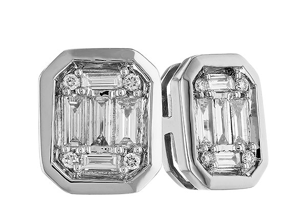 C273-97330: EARRINGS .24 BAG .28 TW