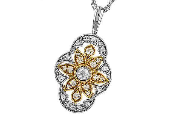 C273-97348: NECKLACE .33 TW