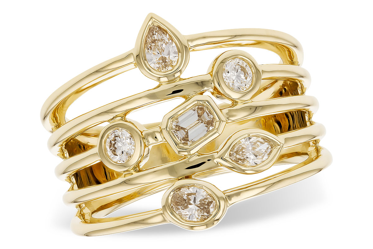 C273-98267: LDS DIA RG .50 TW FANCY CUT DIAMONDS