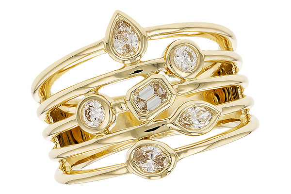 C273-98267: LDS DIA RG .50 TW FANCY CUT DIAMONDS