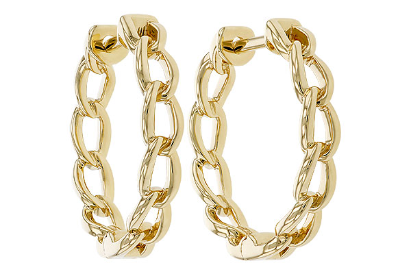 C274-82776: GOLD EARRINGS (18MM)