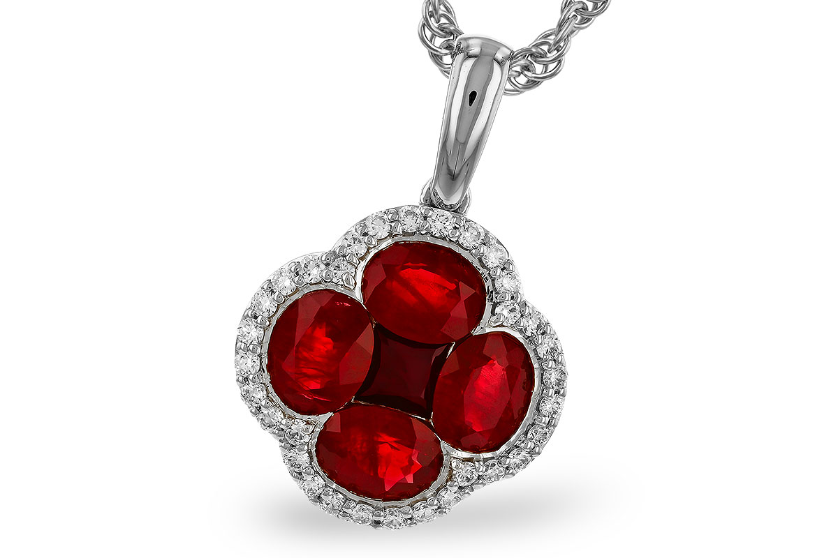 C274-83639: NECKLACE 1.72 RUBY 1.87 TGW
