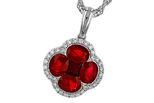 C274-83639: NECKLACE 1.72 RUBY 1.87 TGW