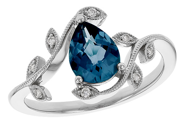 C274-85512: LDS RG 1.20 LONDON BLUE TOPAZ 1.26 TGW (8x6MM LBT)