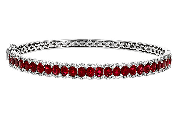 C274-89094: BANGLE 5.04 TW RUBY 5.60 TGW