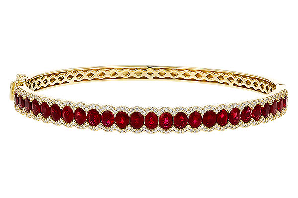 C274-89094: BANGLE 5.04 TW RUBY 5.60 TGW