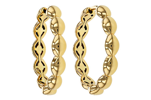 C274-89103: GOLD EARRINGS (21MM)