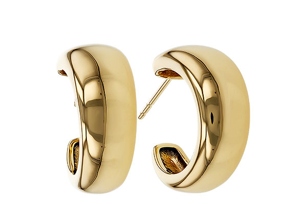 C274-89112: GOLD EARRINGS (16MM)