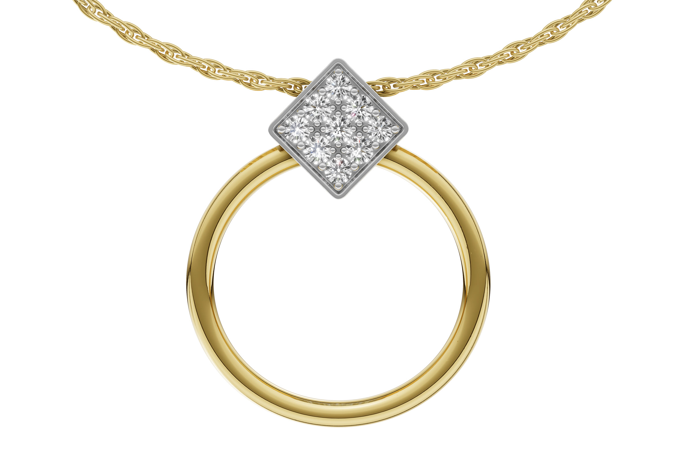 C275-73667: NECKLACE .25 TW