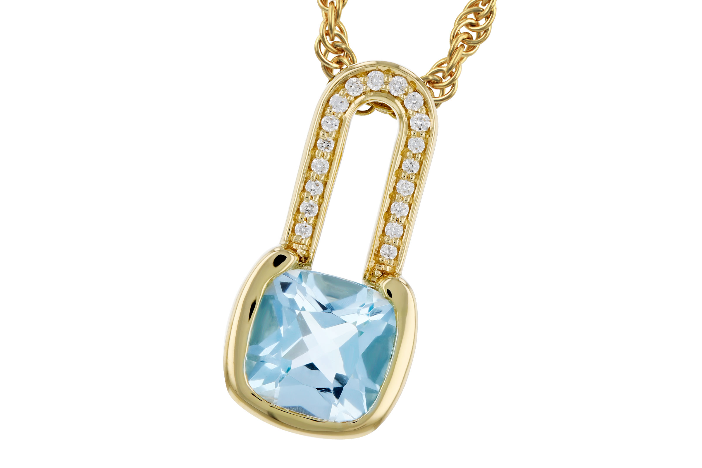 C275-75467: NECKLACE .91 SKY BLUE TOPAZ .95 TGW (6MM BT)