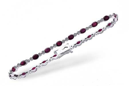 D183-99112: BRACELET 4.08 RUBY 4.55 TGW