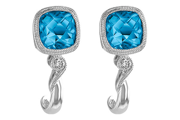 D187-60994: EARR 2.10 BLUE TOPAZ 2.14 TGW