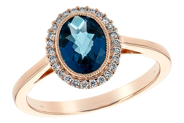 D189-37294: LDS RG 1.27 LONDON BLUE TOPAZ 1.42 TGW