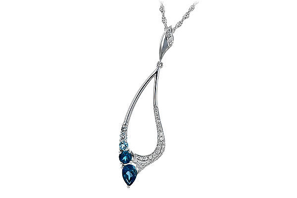 D189-42739: NECK .83 BLUE TOPAZ 1.00 TGW