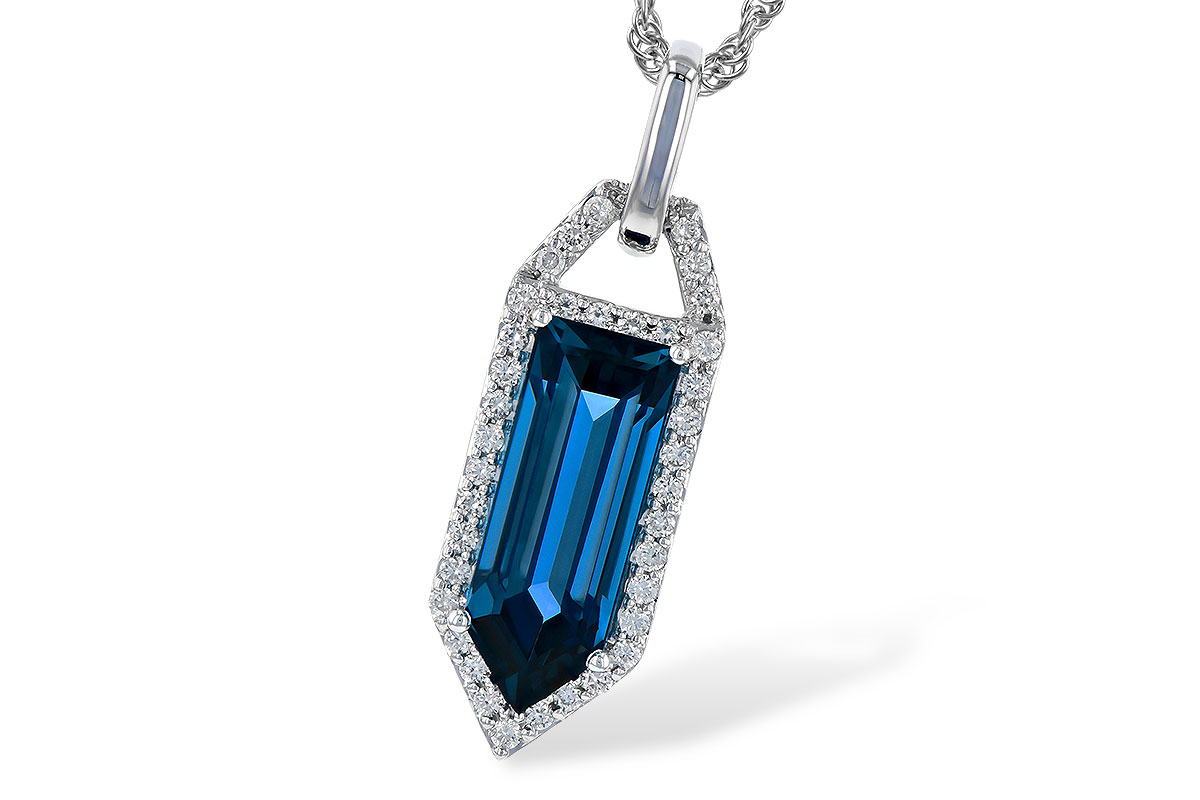 D273-01821: NECK 2.95 LONDON BLUE TOPAZ 3.12 TGW