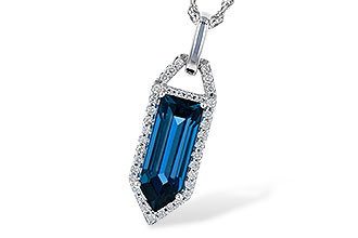 D273-01821: NECK 2.95 LONDON BLUE TOPAZ 3.12 TGW