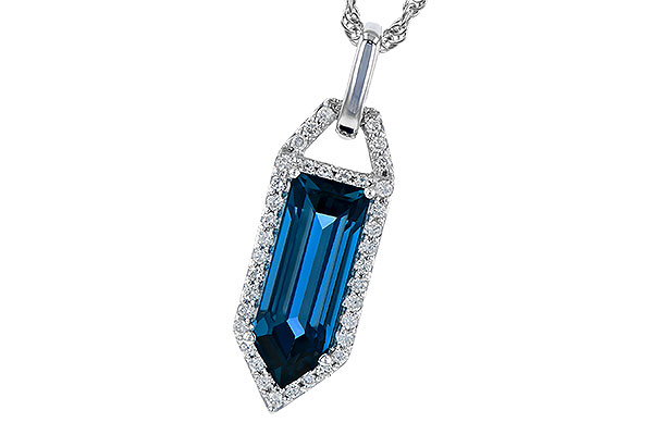 D273-01821: NECK 2.95 LONDON BLUE TOPAZ 3.12 TGW