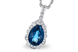 D273-06439: NECK 2.25 LONDON BLUE TOPAZ 2.40 TGW