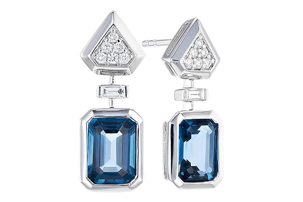 D273-07321: EARR 2.00 TW LONDON BLUE TOPAZ 2.12 TGW