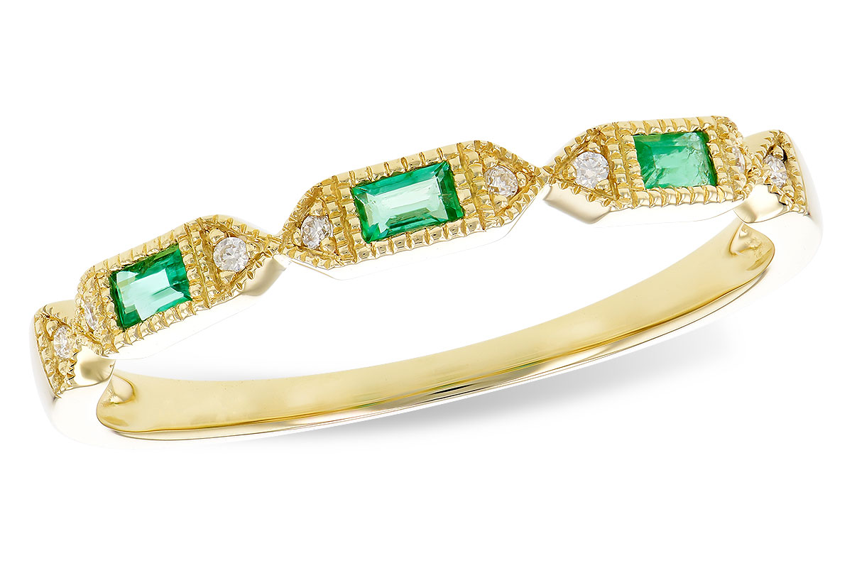 D273-90930: LDS WED RG .10 EMERALD .12 TGW