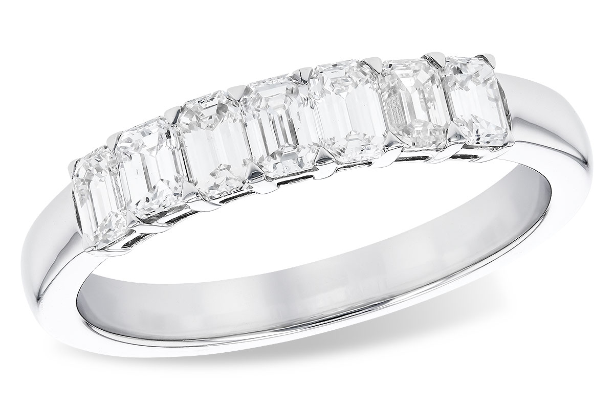 D273-91903: LDS DIA WED RG .97 TW (7 EMERALD CUTS)