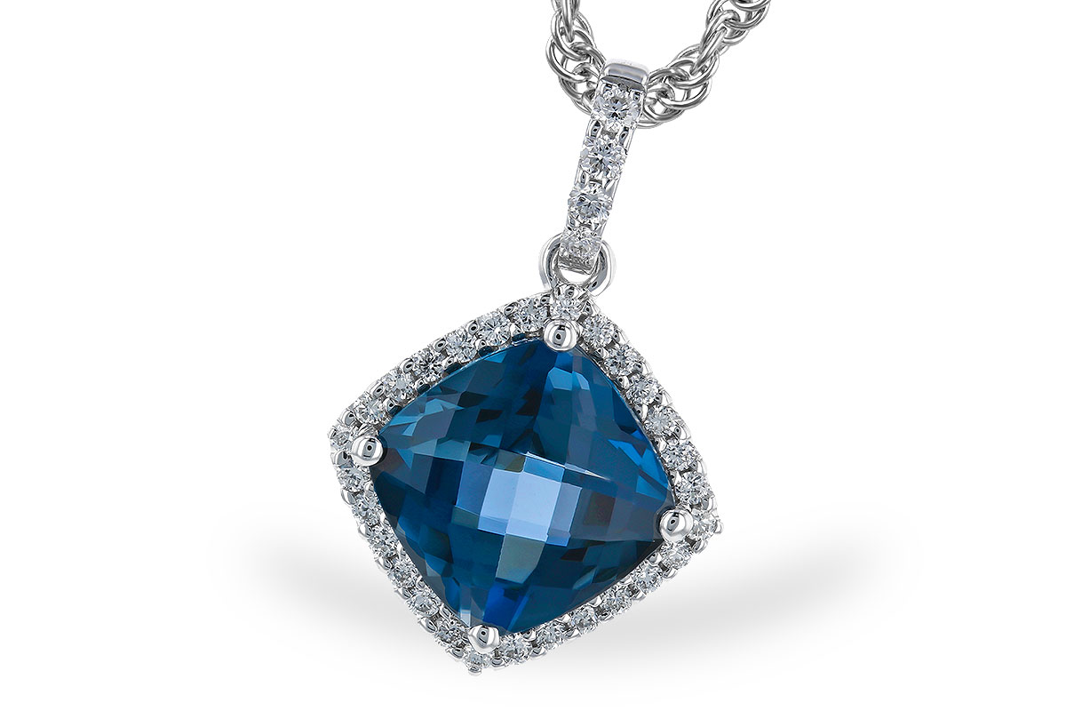 D273-94585: NECK 1.09 LONDON BLUE TOPAZ 1.20 TGW