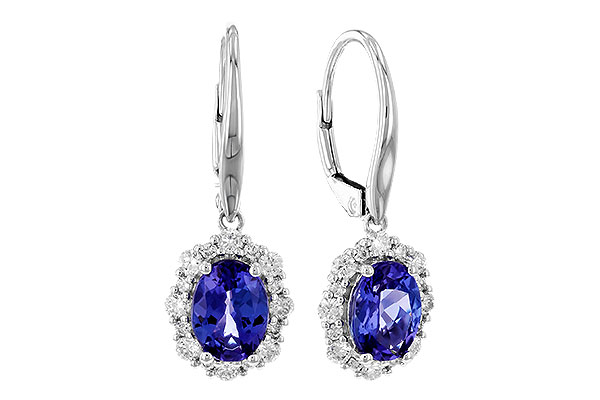 D273-95457: EARR 1.28 TW TANZANITE 1.72 TGW (7x5 OVAL)