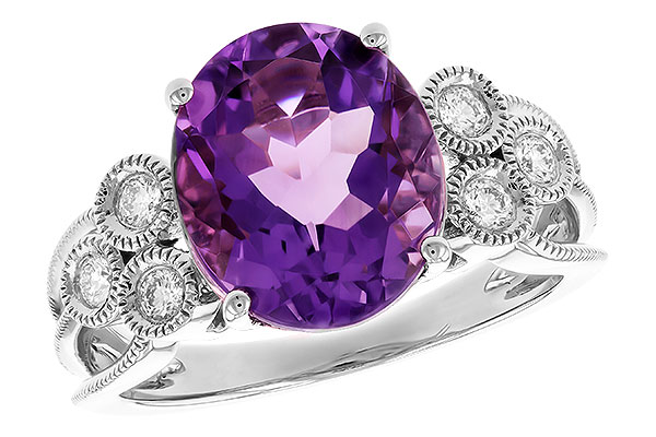 D273-95512: LDS RG 3.90 AMETHYST 4.16 TW (12x10 AMY)