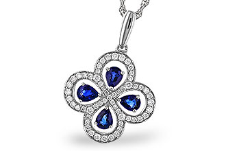 D274-83676: NECKLACE .68 SAPPHIRE TW .96 TGW