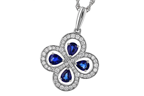 D274-83676: NECKLACE .68 SAPPHIRE TW .96 TGW