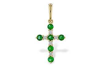 D274-83685: PENDANT .27 TW EMERALD .35 TGW