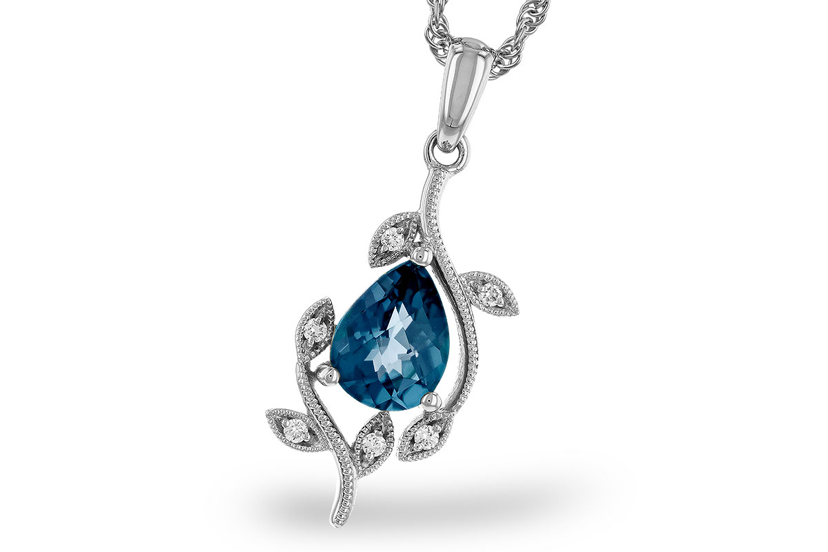 D274-85512: NECK 1.20 LONDON BLUE TOPAZ 1.25 TGW (8x6MM LBT)