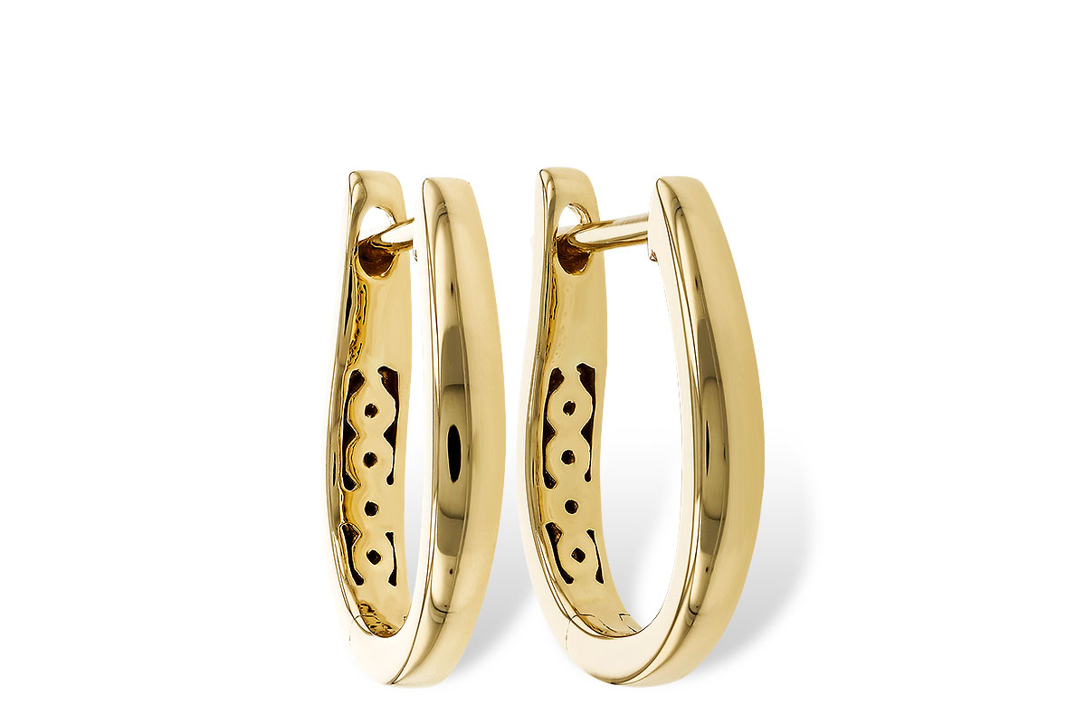 D274-87339: GOLD EARRINGS (15MM)