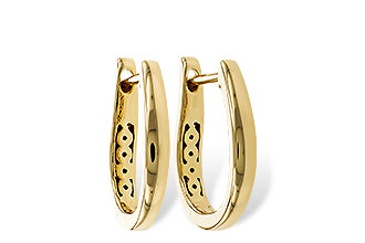 D274-87339: GOLD EARRINGS (15MM)