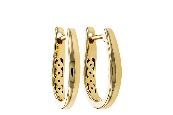 D274-87339: GOLD EARRINGS (15MM)