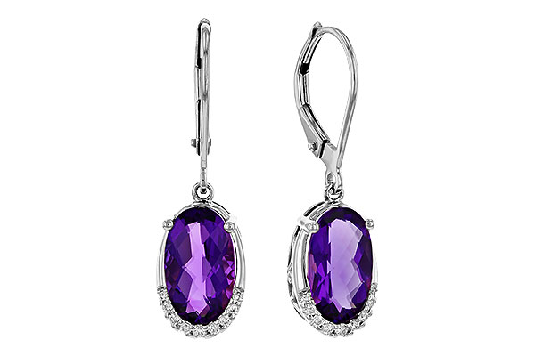 D274-89176: EARRINGS 2.70 TW AMETHYST 2.78 TGW (10x6MM OV)