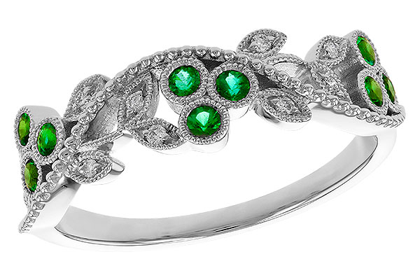 D274-90003: LDS WED RG .17 EMERALD TW .23 TGW