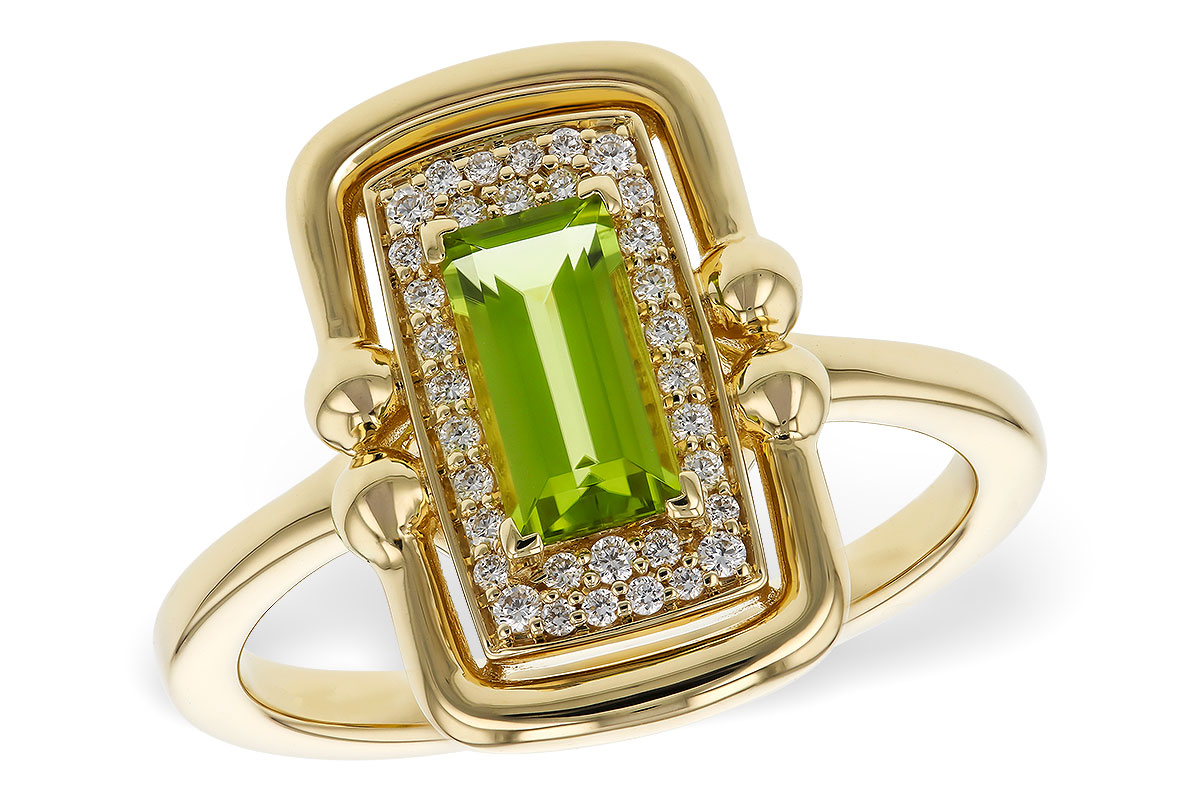 D274-90012: LDS RG .72 PERIDOT .84 TGW (8x4MM PER)