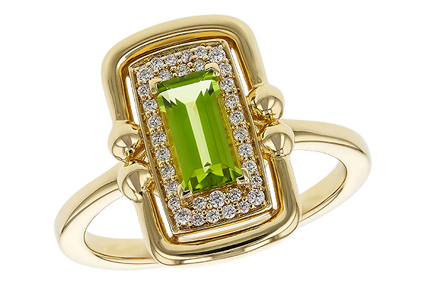 D274-90012: LDS RG .72 PERIDOT .84 TGW (8x4MM PER)