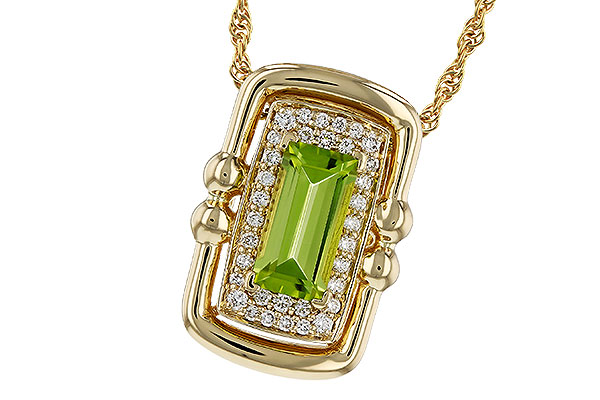 D274-90030: NECKLACE .72 PERIDOT .84 TGW (8x4MM PER)
