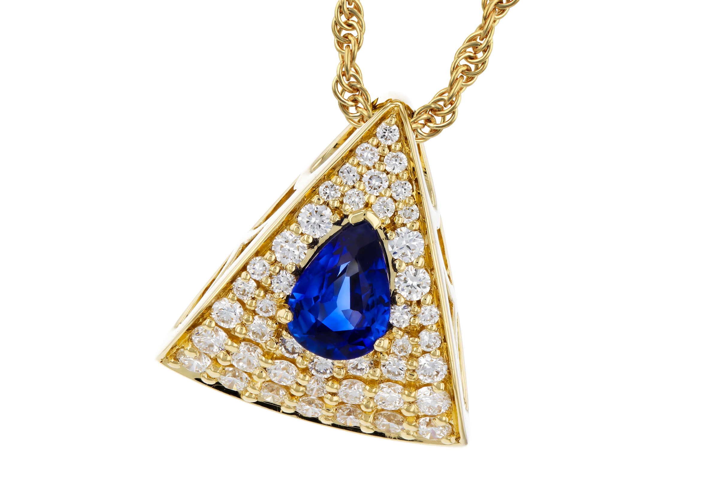 D275-74621: NECKLACE .51 SAPPHIRE .85 TGW (6x4MM SA)