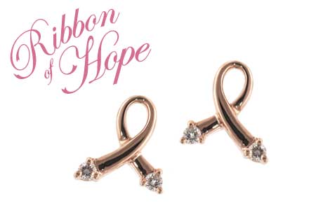 E000-35503: PINK GOLD EARRINGS .07 TW