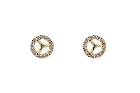 E000-35521: SEMI DIA EARR .12 TW (HOLDS .25 EACH)