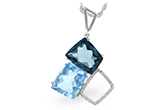 E188-51848: NECK 10.60 BLUE TOPAZ 10.73 TGW