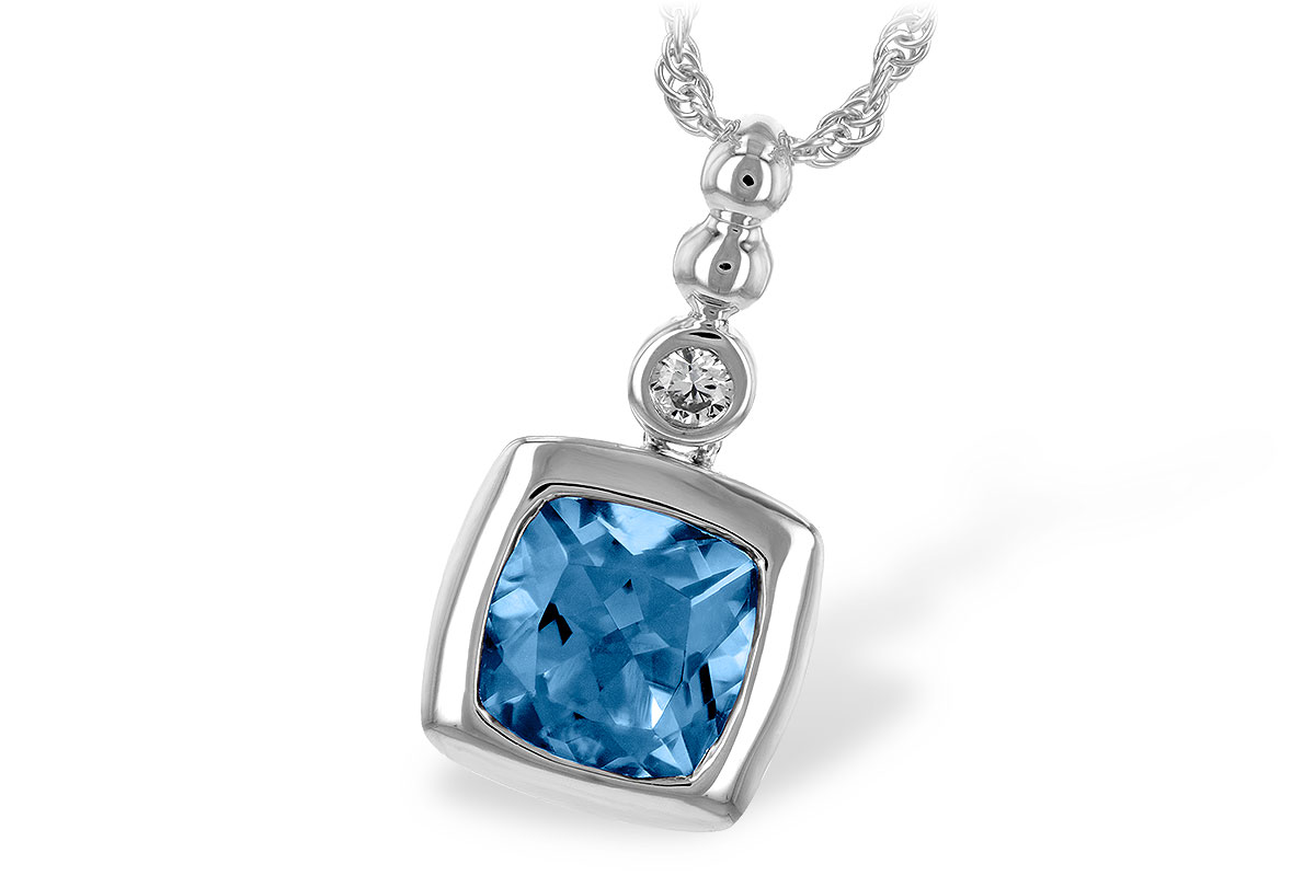 E189-40948: NECK 1.45 BLUE TOPAZ 1.49 TGW